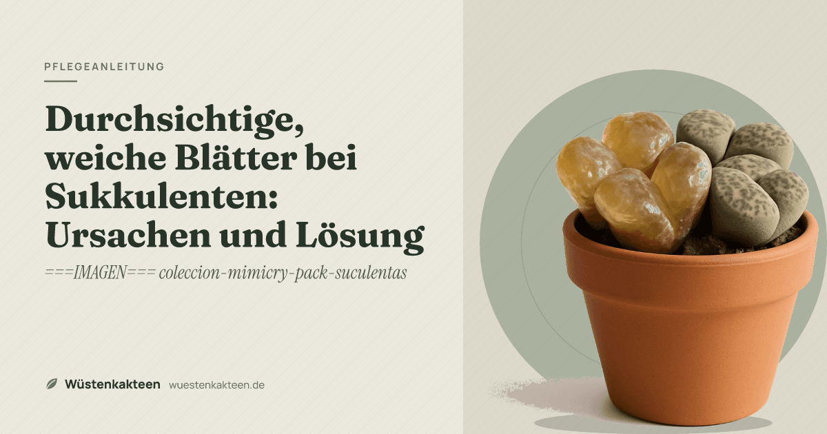 Durchsichtige, weiche Blätter bei Sukkulenten: Ursachen und Lösung