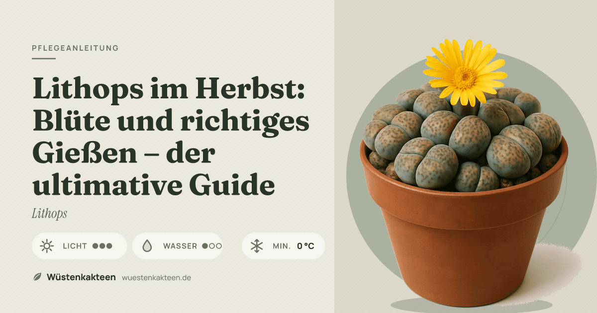Lithops im Herbst: Blüte und richtiges Gießen – der ultimative Guide