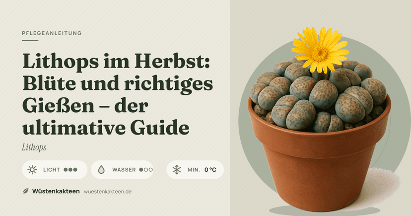 Lithops im Herbst: Blüte und richtiges Gießen – der ultimative Guide